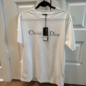 Christian Dior White Short Sleeve Tee NEW